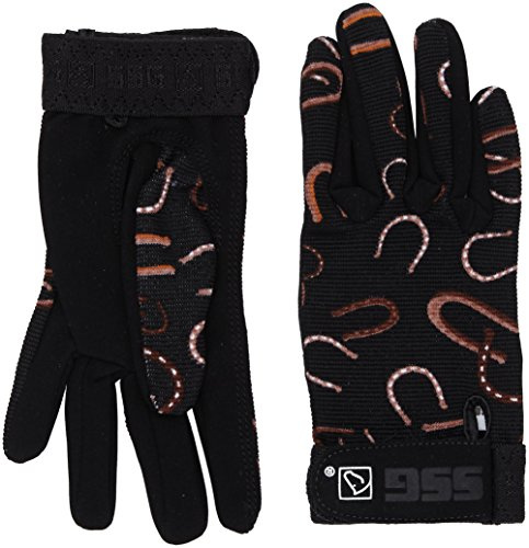 SSG All Weather Riding Gloves Childs Horseshoe Design