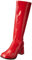Ellie Shoes Go Go Go Stiefel aus Lackleder, Rot, rot, 38 EU