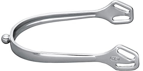 Herm Sprenger ULTRA FIT Sporen mit Balkenhol Schlaufe, Silber, Edelstahl, 15, 1 Stück, PKW (Autos), Pkw, Cargo Strap, Stirrup