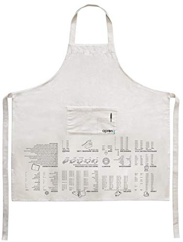 Suck Delantal guía de Cocina, Cotton, Natural, 88x87x0.3 cm