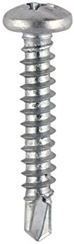 TIMco 132Z BZP Pan Head Self-Drilling Screw 4.2 x 19 - Carbon Steel (Box of 1000)