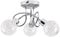 MiniSun | Modern 3 Way Polished Chrome Ceiling Light with Clear and Frosted Glass Globe Shades | Pendant Lights, Home Décor & Improvement Essential