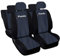 Lupex Shop Copri-sedili Auto Compatibili Panda Seconda Serie (mod.169) Versione Intera | Jeans Blu Nero | Set CopriSedile Anteriori e Posteriori | Logo Ricamato | Airbag Compatibile