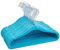 Amazon Basics Kinder-Kleiderbügel aus Samt, rutschfeste Kleiderbügel für Babys und Kleinkinder, 29 cm, 30er-Pack, Blau