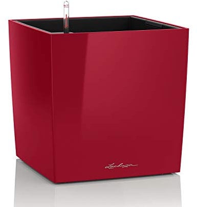 LECHUZA CUBE Premium 30 scarlet rot hochglanz 16467