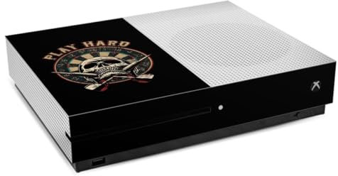 DeinDesign Skin kompatibel mit Microsoft Xbox One S Folie Sticker Totenkopf Dart Schädel