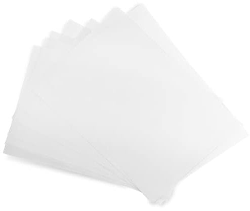 Netuno 50x Weiß Transparentpapier DIN A3 297 x 420 mm 160g durchsichtiges Papier weiß für Einladungskarten Einleger Weihnachten Taufe Hochzeitseinladung Pauspapier weiß bedruckbar Architektenpapier