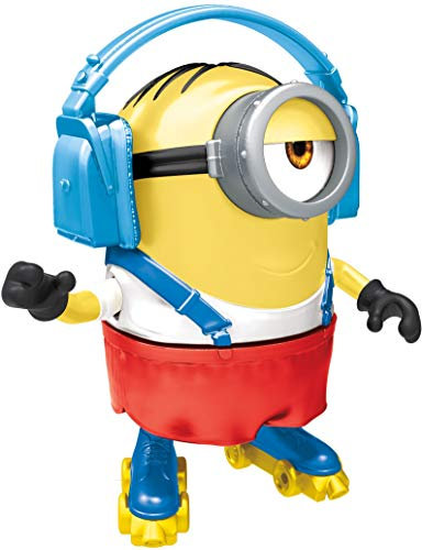 Minions-Personaggio Stuart con Cuffie e Pattini,Giocattolo per Bambini 4+Anni,GMD98