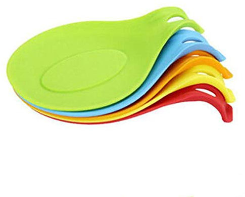 Fliyeong - Poggiamestolo in silicone resistente al calore, colore: verde