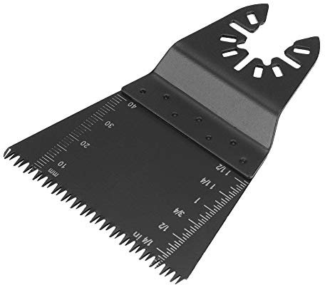 Fafeicy 5Pcs 65mm Hoja de sierra oscilante multiherramienta, hoja de sierra oscilante de acero con alto contenido de carbono, para cortar metal blando y plástico de madera