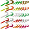 senvenelec 40Pcs künstliche köder, Biomimetic Soft Silicone, Künstlicher Regenwurm, Regenwurm Köder Wurm Angelköder Simulation Würmer Kunststoff Grün Umwelt Starke Versuchung Köder Gefälschte Wurm.
