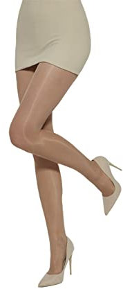 MYCHICLEGS Collant voile fin 20 DEN femme beige naturel (Sabia) T4