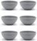 Magu 6x Nachhaltige Mueslischale mit Name Schüssel 16cm mit Namen personalisiert Biopolymer | Osternest Bio Kunststoff 100% Erdölfrei Müslischüssel - Individuelle Namensgravur 137062 Silber