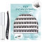 SISILILY Extension de Cils - 3D Faux Cils avec Colle - 45 Grappe Russes Volume 0.07mm CC Curl Naturel Réutilisables Longueur 10 12 14 15 16mm Mix (DM10)