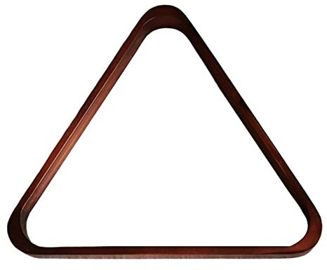 Baoblaze Holz-Billard-Dreiecksständer, Ballhalter, Tischständer, 57,2-mm-Diamantständer, Stativ 8 Bälle, zur Positionierung von Snooker, Rot