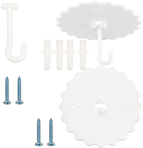GORGECRAFT 2 Set Ceiling Mosquito Net Hooks Bunk Bed Hanger Hook Super Glue Dome Mosquito Net Hooks with Base Screws Ceiling Hook for Hanging Light Canopy Mosquito Net Nail-Free Bedding Accessories