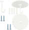 GORGECRAFT 2 Set Ceiling Mosquito Net Hooks Bunk Bed Hanger Hook Super Glue Dome Mosquito Net Hooks with Base Screws Ceiling Hook for Hanging Light Canopy Mosquito Net Nail-Free Bedding Accessories