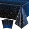 4 Stück Space Galaxy Party Kunststoff-Tischdecke, Weltraum-Galaxie-Motiv, rechteckige Kunststoff-Tischdecke, für Babyparty, Jungen, Mädchen, Geburtstagsparty-Zubehör, 130x 220 cm