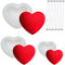 3Pezzi Stampo in Silicone forma di cuore,Molde de silicona para suculentas de cactus, 6 piezas 3D de silicona suculentas velas de cactus hechas a mano, 3D Stampi per Candele Stampi per Sapone Stampo