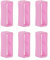 6 Pièces Boucle de Bracelet de Montre pour Huawei Band 7 /Band 6/Band 6 Pro/Band 5/Band 5i/Band 4/Band 4 Pro/Band 3/Band 3 Pro, 16mm Passant Bracelet Montre Silicone (Rose)