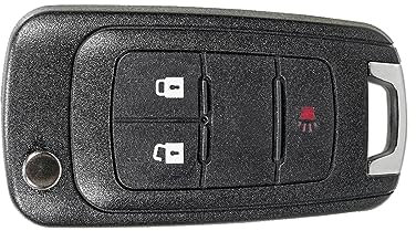 Unifizz 3 Tasten mit Tür Autoschlüsselanhänger 46 Chip Ersatz Proximity Smart Keyless Entry Remote OHT01060512 für Chevy Equinox 2010-2017 für Chevy Sonic 2012-2017