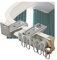 whalebee Flexible Vorhangschiene Vorhangstange Leicht Zu Biegen Gebogene Vorhangschiene Mit Leisen Rädern Schienensystem Aluminiumlegierung Leichter Lauf Wand-/Deckenmontage Gardinenstangen