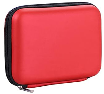 ulafbwur Custodia protettiva per hard disk esterno da 2,5 pollici, con USB, colore: rosso
