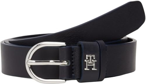 Tommy Hilfiger Damen Gürtel Essential Effortless aus Leder, Blau (Space Blue), 130 cm