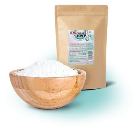D-Mannose Pulver 250g - Schweizer Markenqualität - lecker & hochwirksam, 125 Portionen - vegetarisch, laborgeprüft, ohne Zusatzstoffe