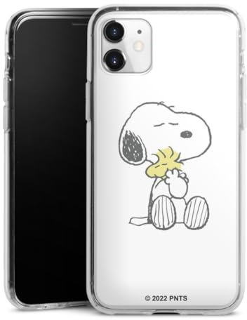 Silikon Hülle kompatibel mit Apple iPhone 11 Case transparent Handyhülle Peanuts Snoopy Liebe