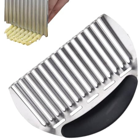 Chaies Gewellter Kartoffelschneider, Pommes-Frites-Schneider | Handgewellter Gurkenschneider | Lebensmittel- und Gemüseschneider, Küchenwerkzeug und Gadget für Zuhause, Wohnung, Wohnheim, Schule und