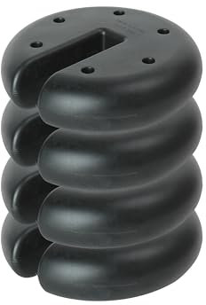 My Garden Gazebo Weights Set of 4 - Heavy Duty 2.3kg Each - Cement Filled Tent Leg Weights - Canopy Base Anchor for Gazebo, Parasol, Pergola & Marquee - 20cm Dia Patio Furniture Weights