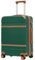 COOLIFE Koffer Trolley-Koffer Hartschalen-Koffer Rollkoffer Reisekoffer von ABS-Material mit TSA-Schloss Teleskopgriff und 4 Zwillingsrollen (Dunkelgrün, Mittelgroßer Koffer)