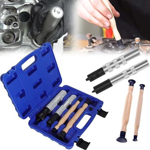 Kit Herramientas Compresor Resorte Válvula, Kit Instalación Removedor Retén Válvula con Herramientas Lapeado Válvula Herramientas Ajuste Válvula Instalación Extracción Sello Vástago Retenedor Válvula