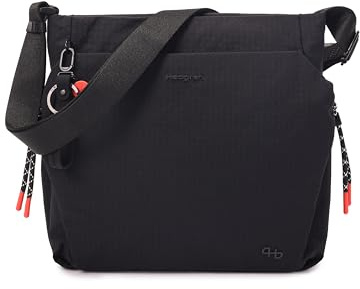 Hedgren MAKOTO Crossover Square Bag – Quadratische Crossbody-Tasche 26,5 × 26 × 8 cm, wasserabweisend, mit Flaschenfächern & Schlüsselanhänger