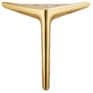 ETOPARS Möbel Beine Metall Dreieck Füße Ersatz für Kabinett Kommode Sofa Stuhl Werkbank,Pack von 2(Golden,18cm)