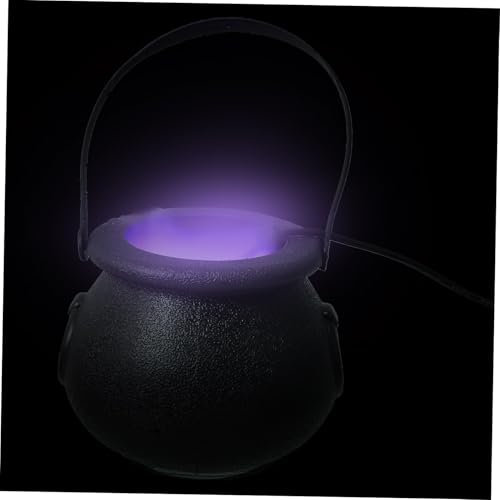 Ciieeo 1 Juego Luz Ambiental Atomizada Tetera De Bruja De Plástico Tetera De Bruja De Halloween Decoración De Fiesta De Halloween Generador De Niebla para Halloween El Plastico