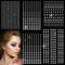 Soodyoow 850 Pz Brillantini Viso, 5 Fogli Strass Viso, Argento Brillantini Make Up, Brillantini Corpo, Glitter Make Up per Decorazioni per Unghie e Fai da te Creativo