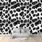 Papier Peint Panoramique 200 x 140 cm, murale Imprimé Léopard Simple pour chambre salon Décoration, moderne Revêtement murale Blanc Noir imprimée murales Papier Peints