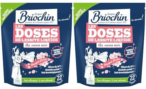 22 doses Lessive Liquide Bouquet Floral (Lot de 2)