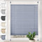 Sonello Plissee Crush Klemmfix ohne Bohren 70cm x 200cm Dunkelblau Faltrollo Plisseerollo Jalousie für Tür & Fenster Blickdicht Sichtschutz Sonnenschutz Fertifplissee Rollo