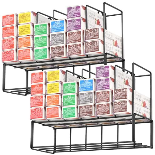Haarfarben-Organizer für Salon-Aufbewahrungsregal – 2 Stück, wandmontierte Haarfarben-Regale für Salon-Schrank, perfekte Haarfarbe-Regale für Salon-Stationen für Haarstylisten