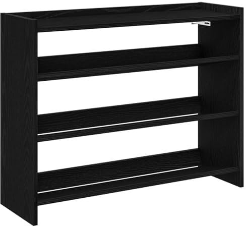 vidaXL Schuhregal Schwarz 80x25x62 cm Holzwerkstoff, Schuhschrank, Schuhaufbewahrung, Schuhe Organizer, Schuhe Aufbewahrung, Schrank Schuhe
