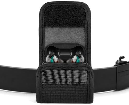 Geekria Earbud Pouch Compatible with Skullcandy Dime 3, EcoBuds, Rail, Smokin' Buds, Indy ANC, Dime2 Earbuds, Earphone Case with Velcro for Waistband/Belt