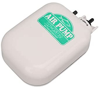 Qukaim Bomba de aire para pecera, bomba de aire para acuario, aireador de pecera alimentado por pilas, bomba de aire de oxígeno portátil silenciosa para pesca al aire libre, tamaño compacto, ideal