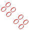 MUCKLILY 2sets Dust Removal Fletching Glue Electrical Tape Clear Tape Sticky Tape Cleaning Glue Cell Phone Cleaning Tape Refills Clear Duct Tape Computer Cleaner Gel Red 4pcs*2