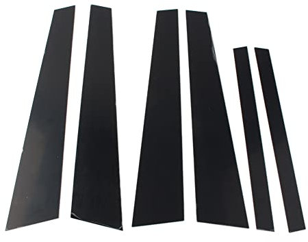 FSFYUK 6 Stück Tür-/Fenstersäulen-Dekorationsabdeckungen Für 5er-Serie E60 2004-2010