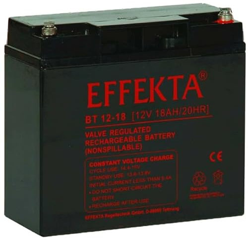 Effekta BTL12-18 / 12V 18Ah Blei Akku/Blei-Vlies-Akku AGM VRLA
