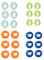 24 Pcs Pet Hair Remover Washing Machine, Reusable Laundry Balls, Pet Hair Dissolver Washing Machine Pet Hair Dissolver Green, Blue, Orange for Clothes, Bedding, and More