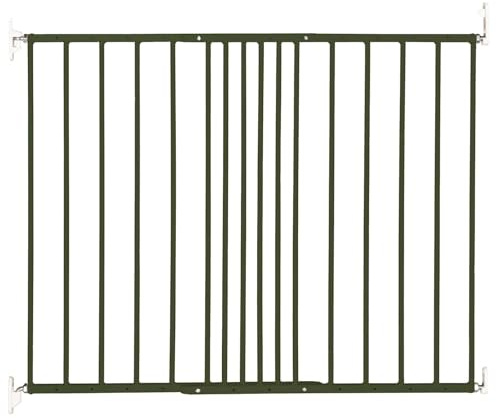 Safetots Extending Metal Stair Gate, Green, 62.5cm - 106.8cm, Screw Fit